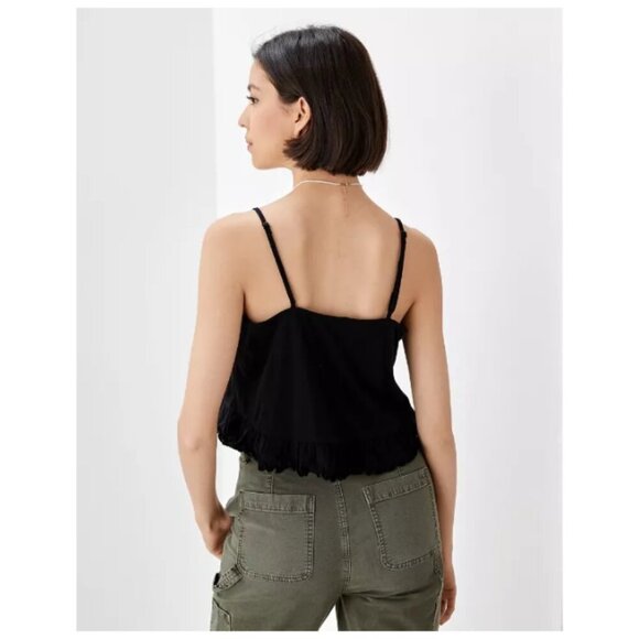 NEW American Eagle | Cropped Relaxed Cami In Blue - Picture 2 of 10
